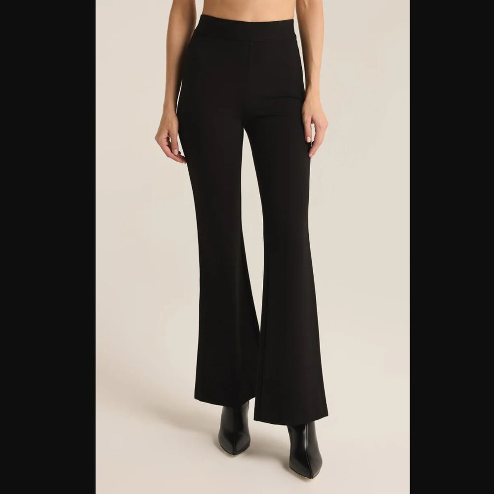 Elegant Black Women's Flared Pants